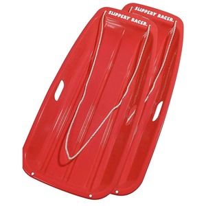 Slippery Racer Downhill Sprinter Flexible 2 pack Kids Toboggan Snow Sled